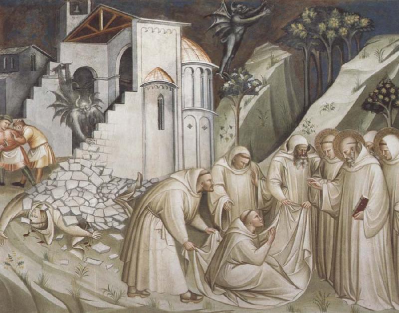 Spinello Aretino St.Benedict Revives a Monk from under the Rubble